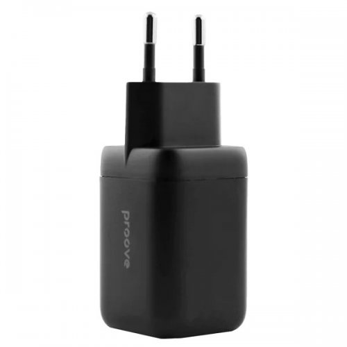 Мережевий зарядний пристрій Proove Silicone Power 2 x USB Type-C 40W (WCSP4020001) Black купити в Україні: Київ, Львів, Хмельницький, Тернопіль, Івано-Франківськ | Низька ціна, відгуки, характеристики від TELEMART фото