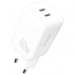 Мережевий зарядний пристрій Proove Silicone Power 2 x USB Type-C 40W (WCSP4020002) White
