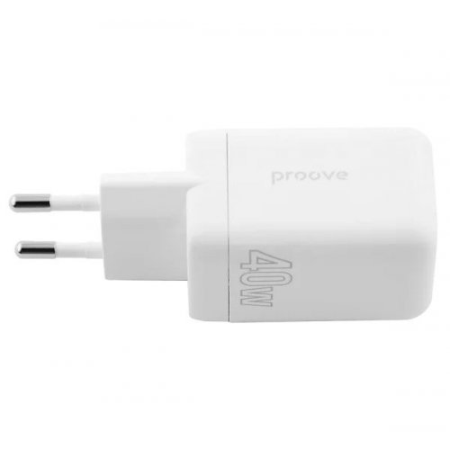 Мережевий зарядний пристрій Proove Silicone Power 2 x USB Type-C 40W (WCSP4020002) White купити в Україні: Київ, Львів, Хмельницький, Тернопіль, Івано-Франківськ | Низька ціна, відгуки, характеристики від TELEMART фото