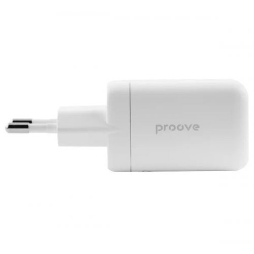 Мережевий зарядний пристрій Proove Silicone Power 2 x USB Type-C 40W (WCSP4020002) White купити в Україні: Київ, Львів, Хмельницький, Тернопіль, Івано-Франківськ | Низька ціна, відгуки, характеристики від TELEMART фото