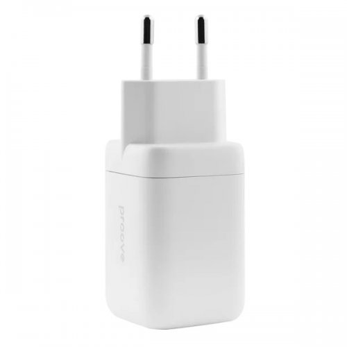 Мережевий зарядний пристрій Proove Silicone Power 2 x USB Type-C 40W (WCSP4020002) White купити в Україні: Київ, Львів, Хмельницький, Тернопіль, Івано-Франківськ | Низька ціна, відгуки, характеристики від TELEMART фото