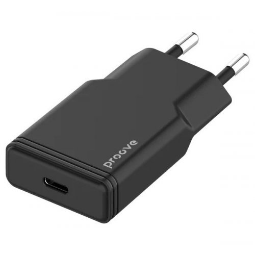 Мережевий зарядний пристрій Proove Slender USB Type-C 20W (WCSS20010001) Black купити в Україні: Київ, Львів, Хмельницький, Тернопіль, Івано-Франківськ | Низька ціна, відгуки, характеристики від TELEMART фото