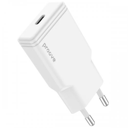 Мережевий зарядний пристрій Proove Slender USB Type-C 20W (WCSS20010002) White купити в Україні: Київ, Львів, Хмельницький, Тернопіль, Івано-Франківськ | Низька ціна, відгуки, характеристики від TELEMART фото