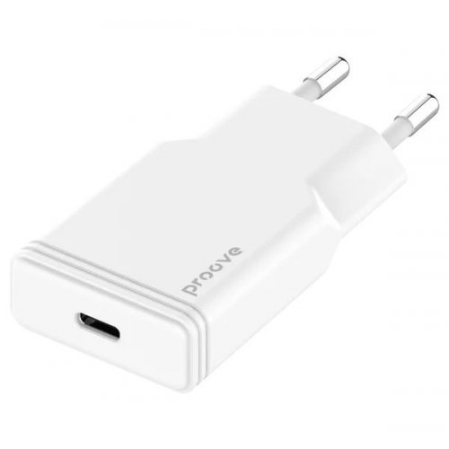 Мережевий зарядний пристрій Proove Slender USB Type-C 20W (WCSS20010002) White купити в Україні: Київ, Львів, Хмельницький, Тернопіль, Івано-Франківськ | Низька ціна, відгуки, характеристики від TELEMART фото