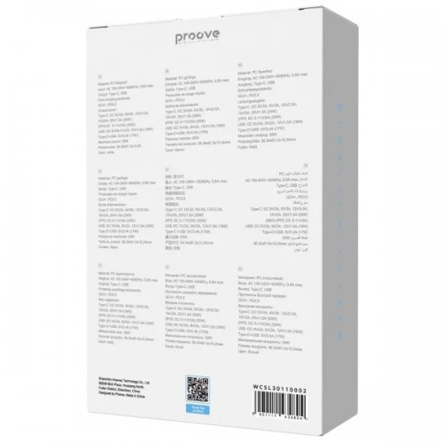 Мережевий зарядний пристрій Proove Slender USB + USB Type-C 30W (WCSL30110002) White купити в Україні: Київ, Львів, Хмельницький, Тернопіль, Івано-Франківськ | Низька ціна, відгуки, характеристики від TELEMART фото