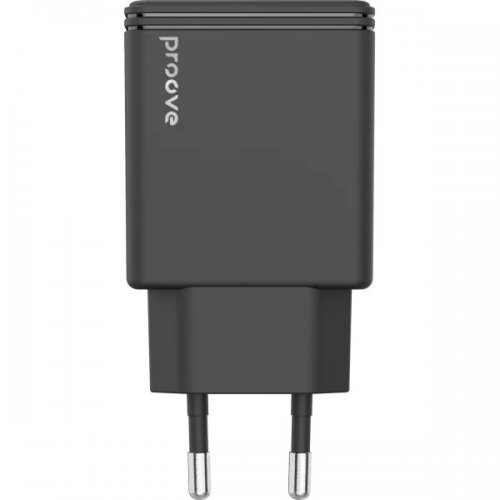 Мережевий зарядний пристрій Proove Slender USB + USB Type-C 45W (WCSL45110001) Black купити в Україні: Київ, Львів, Хмельницький, Тернопіль, Івано-Франківськ | Низька ціна, відгуки, характеристики від TELEMART фото