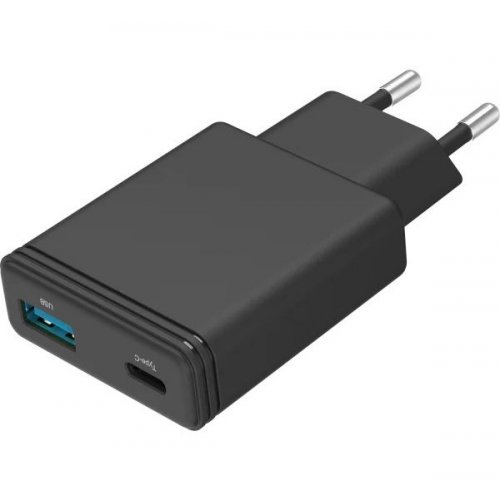 Мережевий зарядний пристрій Proove Slender USB + USB Type-C 45W (WCSL45110001) Black купити в Україні: Київ, Львів, Хмельницький, Тернопіль, Івано-Франківськ | Низька ціна, відгуки, характеристики від TELEMART фото