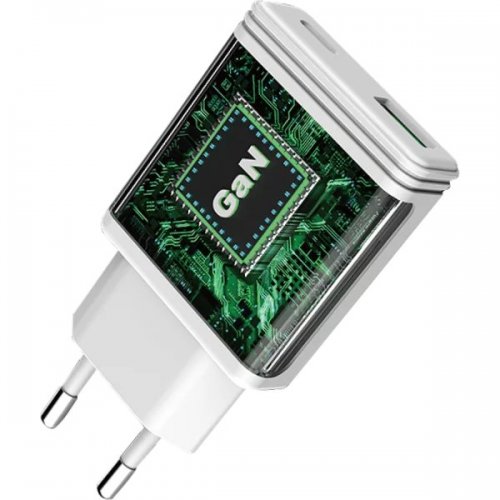 Мережевий зарядний пристрій Proove Slender USB + USB Type-C 45W (WCSL45110002) White купити в Україні: Київ, Львів, Хмельницький, Тернопіль, Івано-Франківськ | Низька ціна, відгуки, характеристики від TELEMART фото