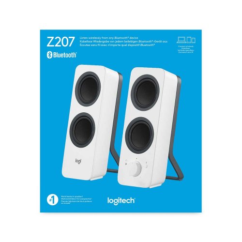 Уценка акустическая система Logitech Z207 (980-001292) White (Вскрытая упаковка, 863644) купить в Украине: Киев, Днепр, Харьков, Одесса  | Низкая цена, отзывы, характеристики от TELEMART фото