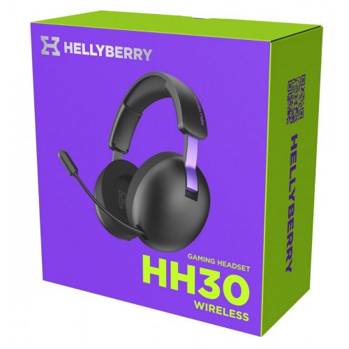 Наушники HATOR Hellyberry HH30 Wireless (HH30_WIRELESS_BV) Black/Violet купить в Украине: Киев, Днепр, Харьков, Одесса  | Низкая цена, отзывы, характеристики от TELEMART фото