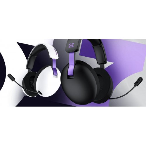 Наушники HATOR Hellyberry HH30 Wireless (HH30_WIRELESS_WV) White/Violet купить в Украине: Киев, Днепр, Харьков, Одесса  | Низкая цена, отзывы, характеристики от TELEMART фото