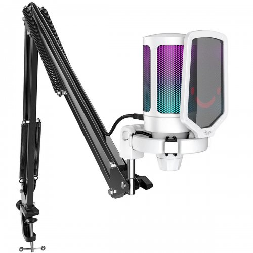 Микрофон Fifine A6T White купить в Украине: Киев, Днепр, Харьков, Одесса  | Низкая цена, отзывы, характеристики от TELEMART фото