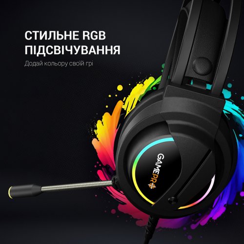 Наушники GamePro Nitro HS565 Black купить в Украине: Киев, Днепр, Харьков, Одесса  | Низкая цена, отзывы, характеристики от TELEMART фото