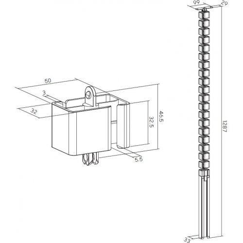 Органайзер для кабеля OfficePro CM370 Black купить в Украине: Киев, Днепр, Харьков, Одесса  | Низкая цена, отзывы, характеристики от TELEMART фото
