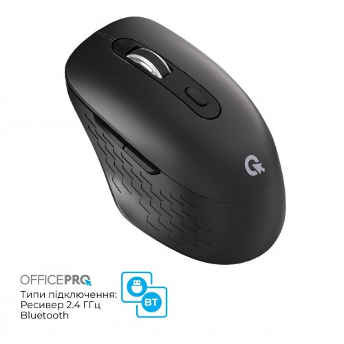 Мышка OfficePro M265 Silent Click Wireless Black купить в Украине: Киев, Днепр, Харьков, Одесса  | Низкая цена, отзывы, характеристики от TELEMART фото