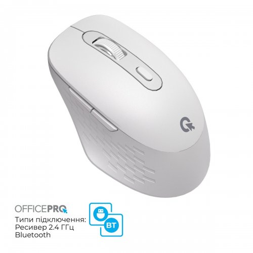 Мышка OfficePro M265 Silent Click Wireless White купить в Украине: Киев, Днепр, Харьков, Одесса  | Низкая цена, отзывы, характеристики от TELEMART фото