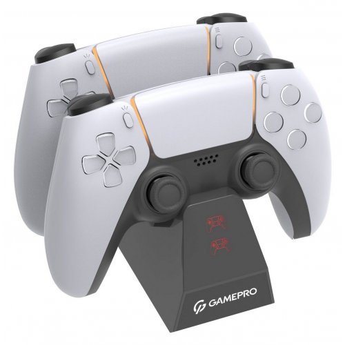 Зарядна станція для геймпадів GamePro CHS420 for DualSense PS5 Black купити в Україні: Київ, Львів, Хмельницький, Тернопіль, Івано-Франківськ | Низька ціна, відгуки, характеристики від TELEMART фото