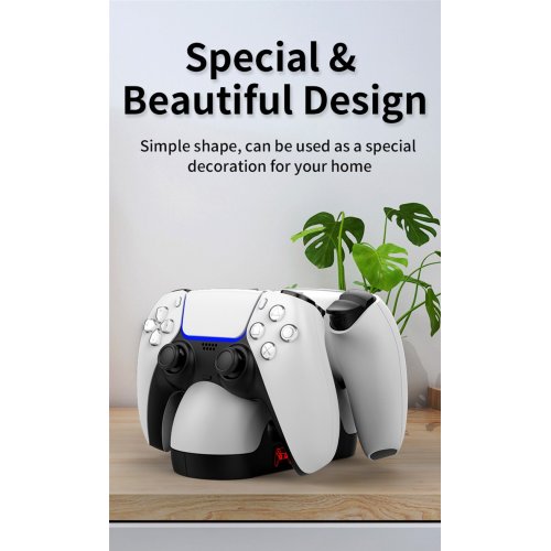 Зарядна станція для геймпадів iPega for DualSense PS5 (PG-P5008) купити в Україні: Київ, Львів, Хмельницький, Тернопіль, Івано-Франківськ | Низька ціна, відгуки, характеристики від TELEMART фото