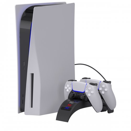 Зарядна станція для геймпадів iPega PlayStation 5 for DualSense PS5 (PG-P5016) купити в Україні: Київ, Львів, Хмельницький, Тернопіль, Івано-Франківськ | Низька ціна, відгуки, характеристики від TELEMART фото