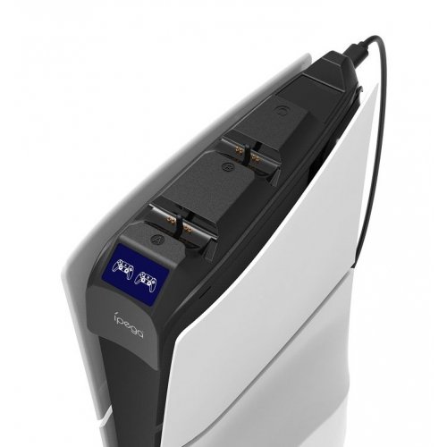 Зарядна станція для геймпадів iPega PlayStation 5 Slim for DualSense PS5 (PG-P5S016) купити в Україні: Київ, Львів, Хмельницький, Тернопіль, Івано-Франківськ | Низька ціна, відгуки, характеристики від TELEMART фото