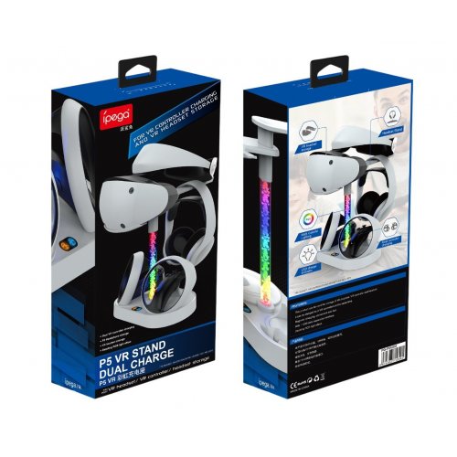 Підставка із зарядкою для контролерів iPega for Sony VR2 (PG-P5V001) купити в Україні: Київ, Львів, Хмельницький, Тернопіль, Івано-Франківськ | Низька ціна, відгуки, характеристики від TELEMART фото