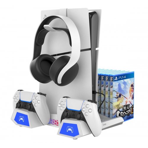 Подставка с зарядкой для геймпадов iPega for PlayStation 5 Slim (PG-P5S023) купить в Украине: Киев, Днепр, Харьков, Одесса  | Низкая цена, отзывы, характеристики от TELEMART фото
