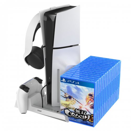 Подставка с зарядкой для геймпадов iPega for PlayStation 5 Slim (PG-P5S023) купить в Украине: Киев, Днепр, Харьков, Одесса  | Низкая цена, отзывы, характеристики от TELEMART фото
