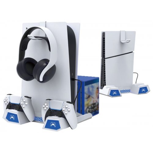 Подставка с зарядкой для геймпадов iPega for PlayStation 5 Slim (PG-P5S023) купить в Украине: Киев, Днепр, Харьков, Одесса  | Низкая цена, отзывы, характеристики от TELEMART фото