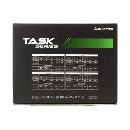 Уцінка блок живлення CHIEFTEC Task-Series 600W (TPS-600S) (Сліди використання, 863733) купити в Україні: Київ, Львів, Хмельницький, Тернопіль, Івано-Франківськ | Перевірка сумісності, низька ціна, відгуки, характеристики від TELEMART фото