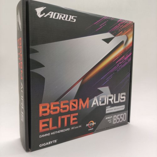 Материнская плата Gigabyte B550M AORUS ELITE (sAM4, AMD B550) (Восстановлено продавцом, 863748) купить в Украине: Киев, Днепр, Харьков, Одесса  | Проверка совместимости, низкая цена, отзывы, характеристики от TELEMART фото