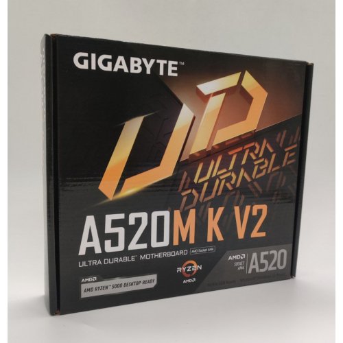 Материнська плата Gigabyte A520M K V2 (sAM4, AMD A520) (Відновлено продавцем, 863753) купити в Україні: Київ, Львів, Хмельницький, Тернопіль, Івано-Франківськ | Перевірка сумісності, низька ціна, відгуки, характеристики від TELEMART фото