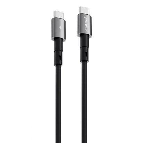 Кабель Proove Silicraft USB Type-C to USB Type-C 60W 1m (CCSC60002201) Black купить в Украине: Киев, Днепр, Харьков, Одесса  | Низкая цена, отзывы, характеристики от TELEMART фото