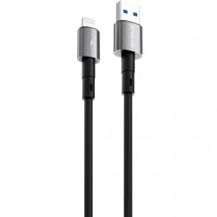 Кабель Proove Silicraft USB to Lightning 2.4A 1m (CCSC12001101) Black