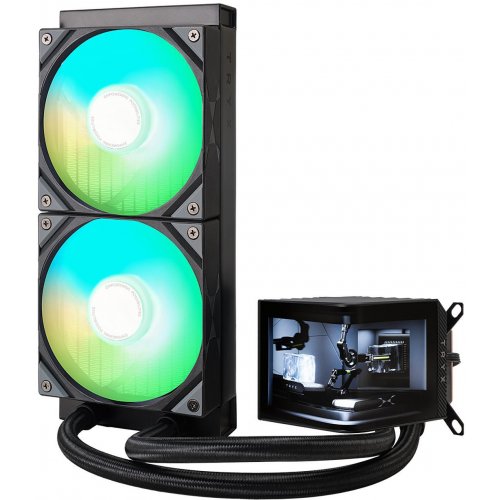 Уценка готовая сво TRYX Panorama 240 ARGB (L-P240A-AS2M-G0K) Black (Вскрытая упаковка, 863805) купить в Украине: Киев, Днепр, Харьков, Одесса  | Проверка совместимости, низкая цена, отзывы, характеристики от TELEMART фото