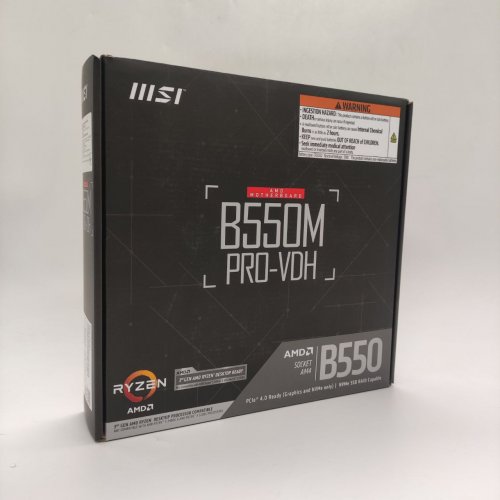 Материнская плата MSI B550M PRO-VDH (sAM4, AMD B550) (Восстановлено продавцом, 863812) купить в Украине: Киев, Днепр, Харьков, Одесса  | Проверка совместимости, низкая цена, отзывы, характеристики от TELEMART фото