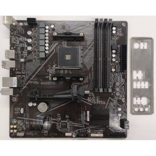 Материнская плата Gigabyte B550M K (sAM4, AMD B550) (Восстановлено продавцом, 863816) купить в Украине: Киев, Днепр, Харьков, Одесса  | Проверка совместимости, низкая цена, отзывы, характеристики от TELEMART фото