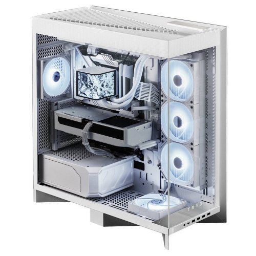 Уцінка корпус TRYX Luca L70 Tempered Glass без БЖ (C-L700N-NN0H-G0W) White (Розкрита упаковка, 863823) купити в Україні: Київ, Львів, Хмельницький, Тернопіль, Івано-Франківськ | Перевірка сумісності, низька ціна, відгуки, характеристики від TELEMART фото