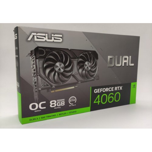 Відеокарта Asus Dual GeForce RTX 4060 EVO OC 8192MB (DUAL-RTX4060-O8G-EVO) (Відновлено продавцем, 863844) купити в Україні: Київ, Львів, Хмельницький, Тернопіль, Івано-Франківськ | Перевірка сумісності, низька ціна, відгуки, характеристики від TELEMART фото