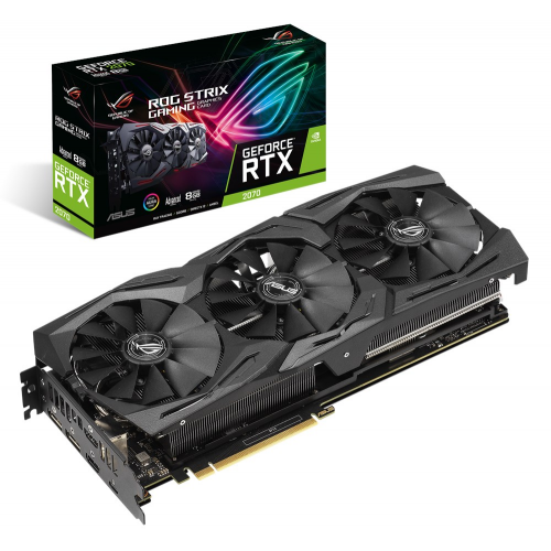 Відеокарта Asus ROG GeForce RTX 2070 STRIX Advanced edition 8192MB (STRIX-RTX2070-A8G-GAMING) (Відновлено продавцем, 863961) купити в Україні: Київ, Львів, Хмельницький, Тернопіль, Івано-Франківськ | Перевірка сумісності, низька ціна, відгуки, характеристики від TELEMART фото