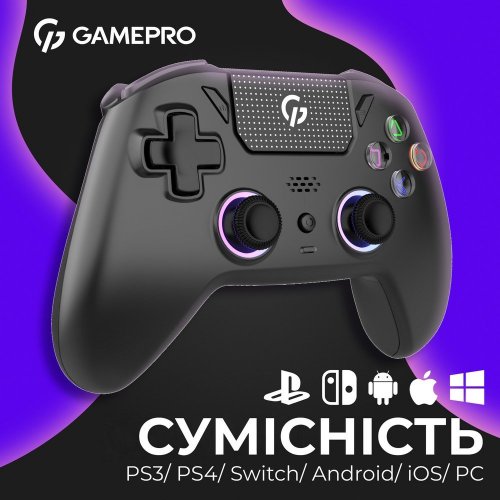 Уценка игровой манипулятор GamePro GPS13 RGB Wireless Black (Вскрытая упаковка, 863967) купить в Украине: Киев, Днепр, Харьков, Одесса  | Низкая цена, отзывы, характеристики от TELEMART фото