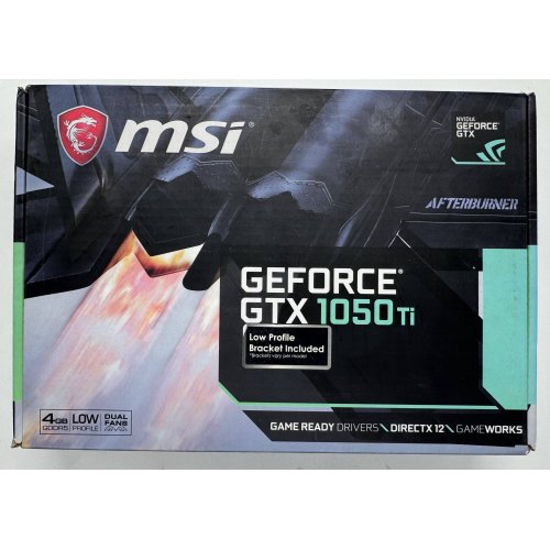 Видеокарта MSI GeForce GTX 1050 Ti 4096MB (GTX 1050 TI 4GT LP) (Восстановлено продавцом, 864079) купить в Украине: Киев, Днепр, Харьков, Одесса  | Проверка совместимости, низкая цена, отзывы, характеристики от TELEMART фото