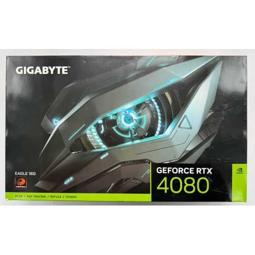 Відеокарта Gigabyte GeForce RTX 4080 EAGLE OC 16384MB (GV-N4080EAGLE OC-16GD) (Відновлено продавцем, 864087) купити в Україні: Київ, Львів, Хмельницький, Тернопіль, Івано-Франківськ | Перевірка сумісності, низька ціна, відгуки, характеристики від TELEMART фото