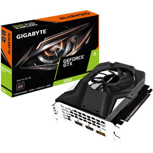 Відеокарта Gigabyte GeForce GTX 1650 Mini ITX OC 4096MB (GV-N1650IXOC-4GD) (Відновлено продавцем, 864135) купити в Україні: Київ, Львів, Хмельницький, Тернопіль, Івано-Франківськ | Перевірка сумісності, низька ціна, відгуки, характеристики від TELEMART фото