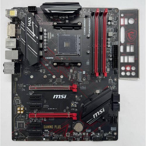 Материнська плата MSI B450 GAMING PLUS MAX (sAM4, AMD B450) (Відновлено продавцем, 864142) купити в Україні: Київ, Львів, Хмельницький, Тернопіль, Івано-Франківськ | Перевірка сумісності, низька ціна, відгуки, характеристики від TELEMART фото