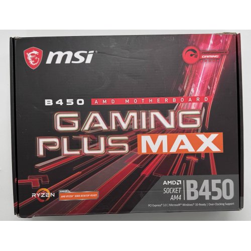 Материнська плата MSI B450 GAMING PLUS MAX (sAM4, AMD B450) (Відновлено продавцем, 864142) купити в Україні: Київ, Львів, Хмельницький, Тернопіль, Івано-Франківськ | Перевірка сумісності, низька ціна, відгуки, характеристики від TELEMART фото