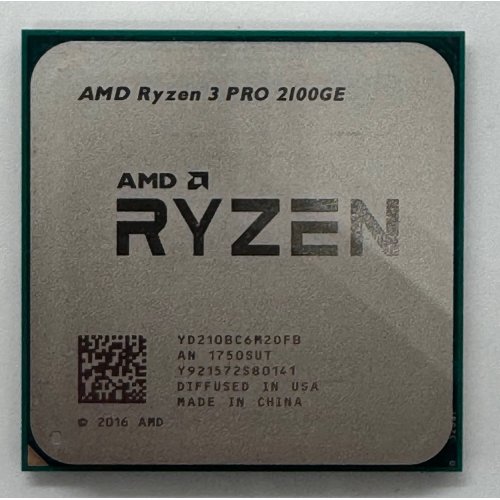 Процесор AMD Ryzen 3 PRO 2100GE 3.2GHz sAM4 Tray (YD210BC6M2OFB) (Відновлено продавцем, 864169) купити в Україні: Київ, Львів, Хмельницький, Тернопіль, Івано-Франківськ | Перевірка сумісності, низька ціна, відгуки, характеристики від TELEMART фото