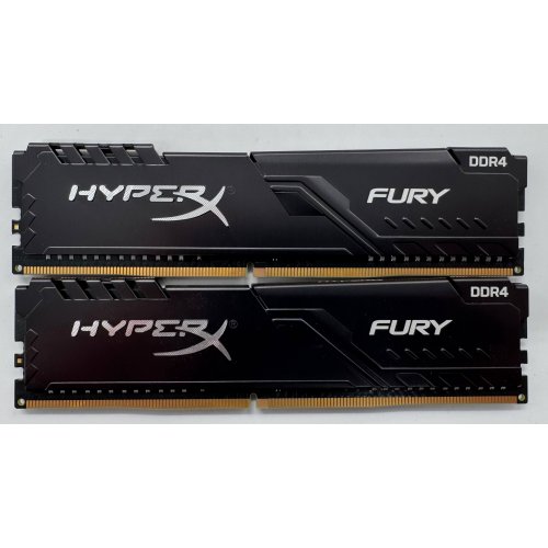 Озп HyperX DDR4 16GB (2x8GB) 3600Mhz Fury Black (HX436C17FB3K2/16) (Відновлено продавцем, 864172) купити в Україні: Київ, Львів, Хмельницький, Тернопіль, Івано-Франківськ | Перевірка сумісності, низька ціна, відгуки, характеристики від TELEMART фото