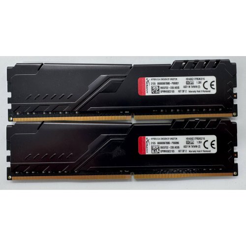 Озп HyperX DDR4 16GB (2x8GB) 3600Mhz Fury Black (HX436C17FB3K2/16) (Відновлено продавцем, 864172) купити в Україні: Київ, Львів, Хмельницький, Тернопіль, Івано-Франківськ | Перевірка сумісності, низька ціна, відгуки, характеристики від TELEMART фото