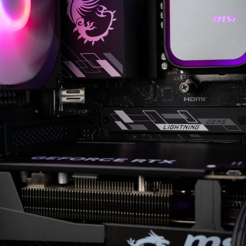 Комп'ютер Dragon Lucky Nyx Powered_by MSI (RTX 5080+R7 7800X3D) Black купити в Україні: Київ, Львів, Хмельницький, Тернопіль, Івано-Франківськ | Низька ціна, відгуки, характеристики від TELEMART фото