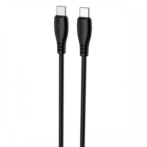 Кабель Proove Simple Silicone USB Type-C to USB Type-C 60W 2m (CCSI60002221) Black купить в Украине: Киев, Днепр, Харьков, Одесса  | Низкая цена, отзывы, характеристики от TELEMART фото